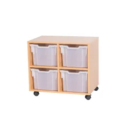 Mobile Double Tray Unit 4 Extra Deep