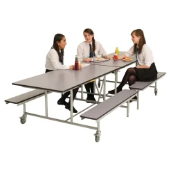Mobile Folding Dining Bench 16 Seats