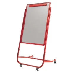 Mobile Magnetic Easel W/ Flip Chart Holder