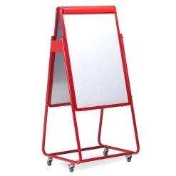 Mobile Magnetic Easel W/ Flip Chart Holder