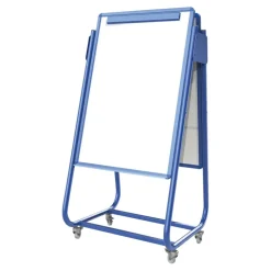 Mobile Magnetic Whiteboard Easel w/ Storage