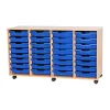 Mobile Quad Tray Storage Unit 32 Trays