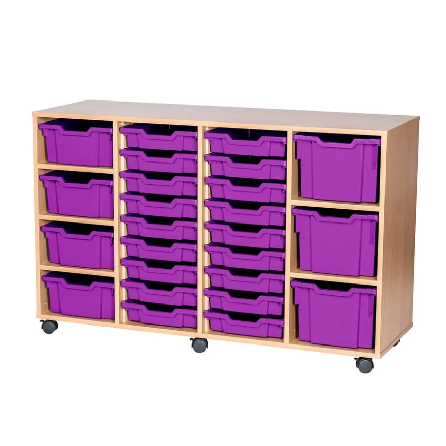 Mobile Quad Tray Unit Combination 25