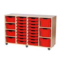 Mobile Quad Tray Unit Combination 25