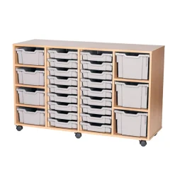 Mobile Quad Tray Unit Combination 25