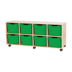 Mobile Quad Tray Unit 8 Extra Deep
