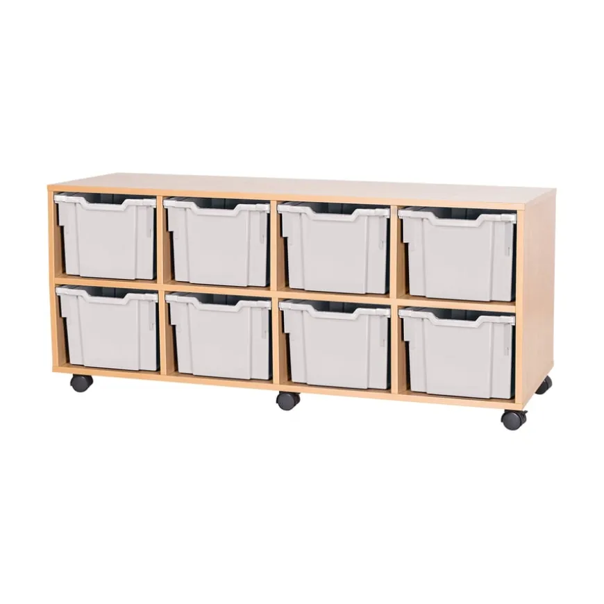 Mobile Quad Tray Unit 8 Extra Deep
