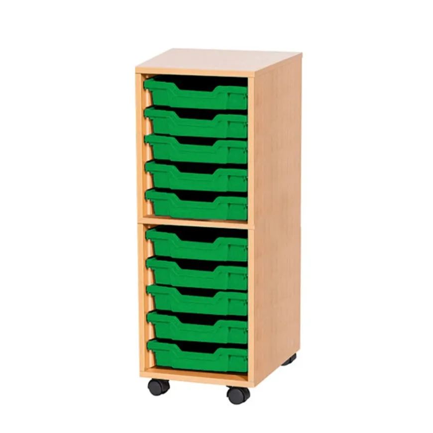 Mobile Single Tray Storage Unit 10 Trays