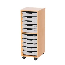 Mobile Single Tray Storage Unit 10 Trays