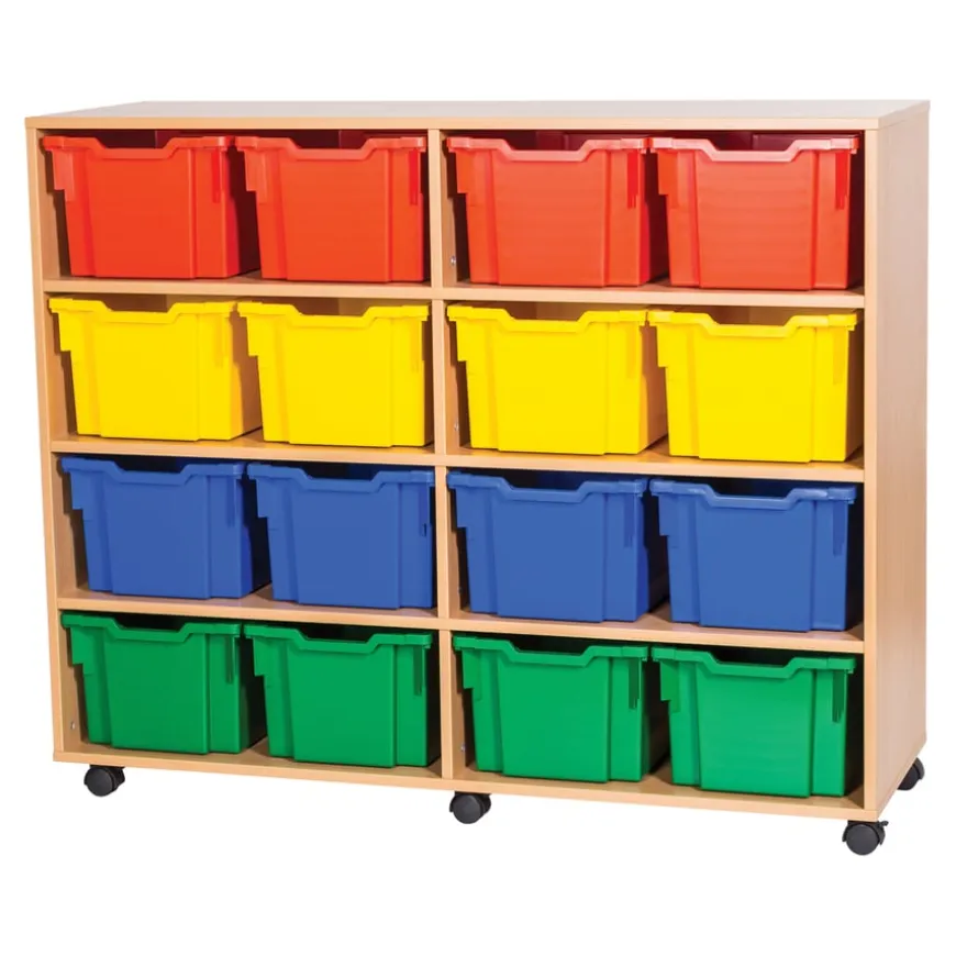 Mobile Storage W/16 Extra Deep Trays