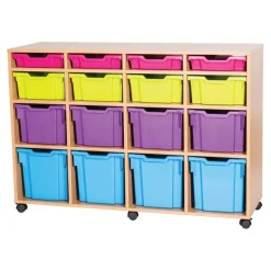 Mobile Tray Storage Unit 16 Assorted Tray Unit