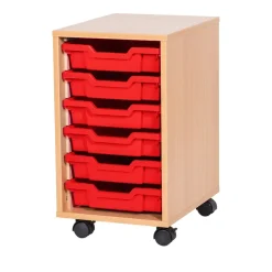 Mobile Tray Storage Unit 6 Trays