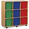 Mobile Tray Storage Unit With 9 Jumbo Trays