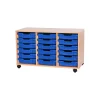Mobile Triple Tray Storage Unit 18 Trays