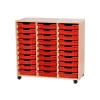 Mobile Triple Tray Storage Unit 30 Trays