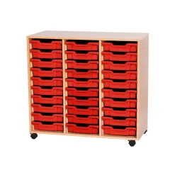 Mobile Triple Tray Storage Unit 30 Trays