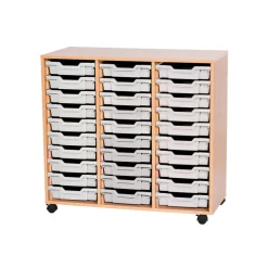 Mobile Triple Tray Storage Unit 30 Trays