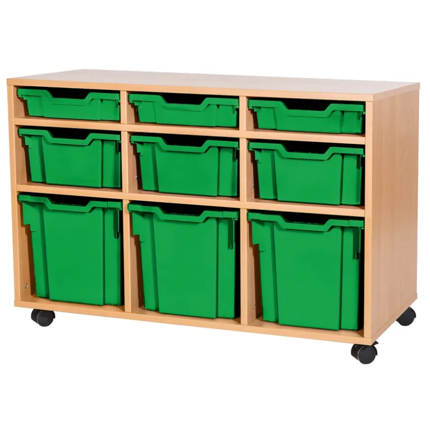Mobile Triple Tray Unit Combination 9