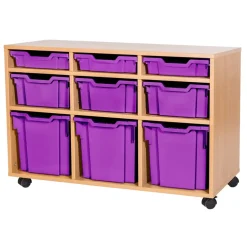 Mobile Triple Tray Unit Combination 9