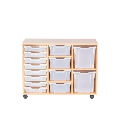 Mobile Triple Tray Unit Combination 14