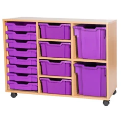Mobile Triple Tray Unit Combination 14