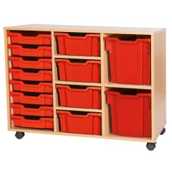 Mobile Triple Tray Unit Combination 14