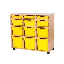 Mobile Triple Tray Unit Combination 12