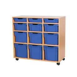 Mobile Triple Tray Unit Combination 12