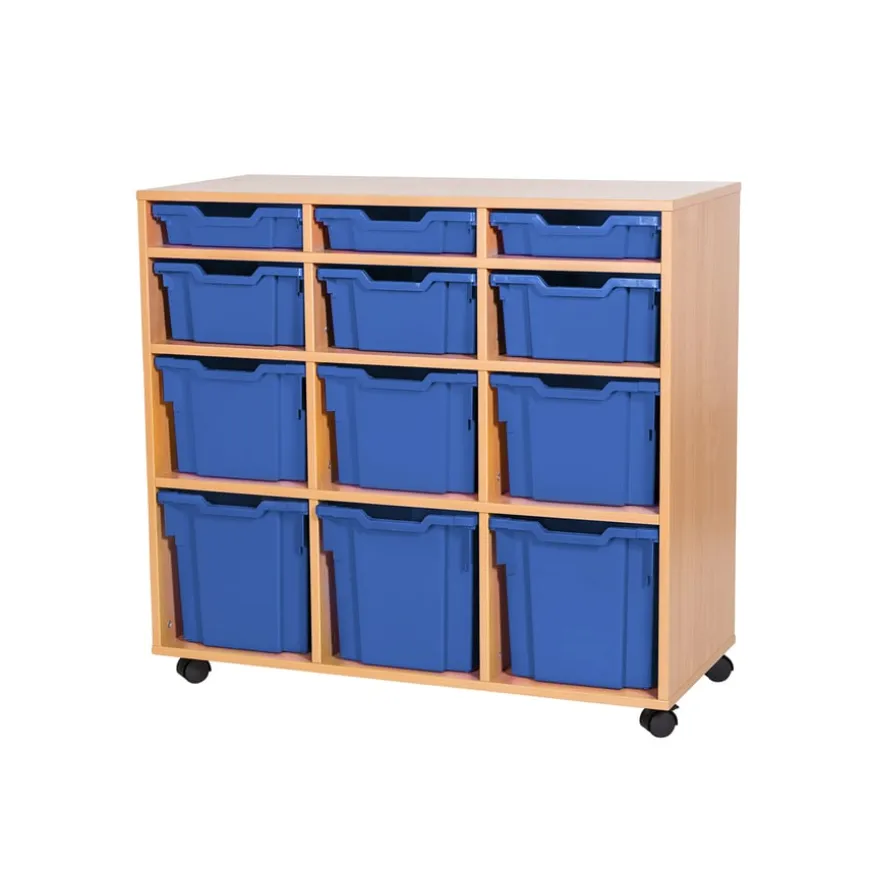 Mobile Triple Tray Unit Combination 12