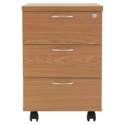 Mobile Wooden Desk Pedestals