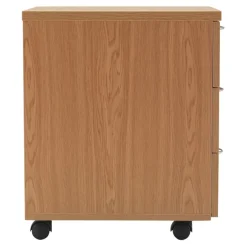 Mobile Wooden Desk Pedestals
