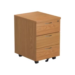 Mobile Wooden Desk Pedestals