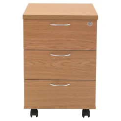 Mobile Wooden Desk Pedestals