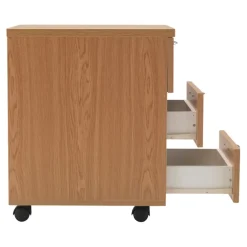Mobile Wooden Desk Pedestals