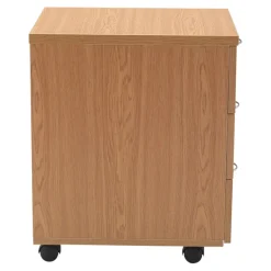 Mobile Wooden Desk Pedestals