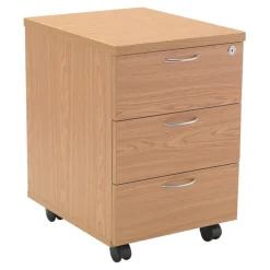 Mobile Wooden Desk Pedestals
