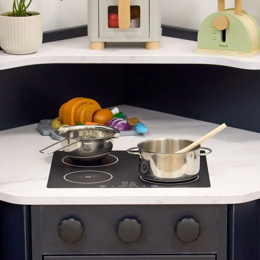 Modern Living Corner Packaway Kitchen Navy