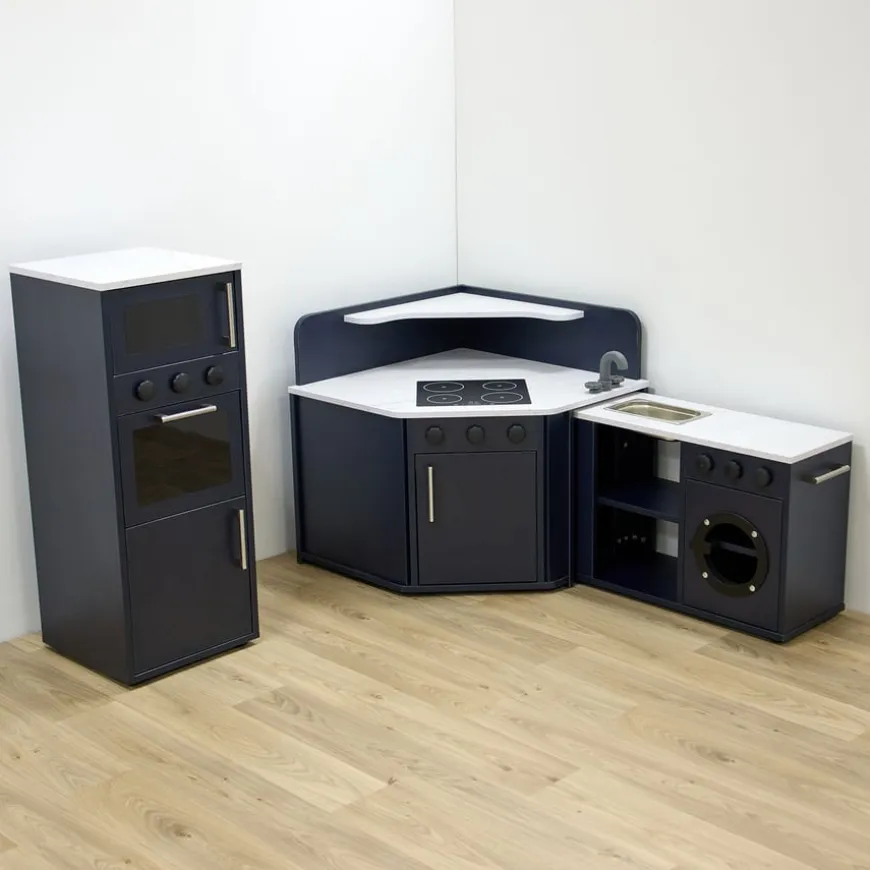 Modern Living Corner Packaway Kitchen Navy