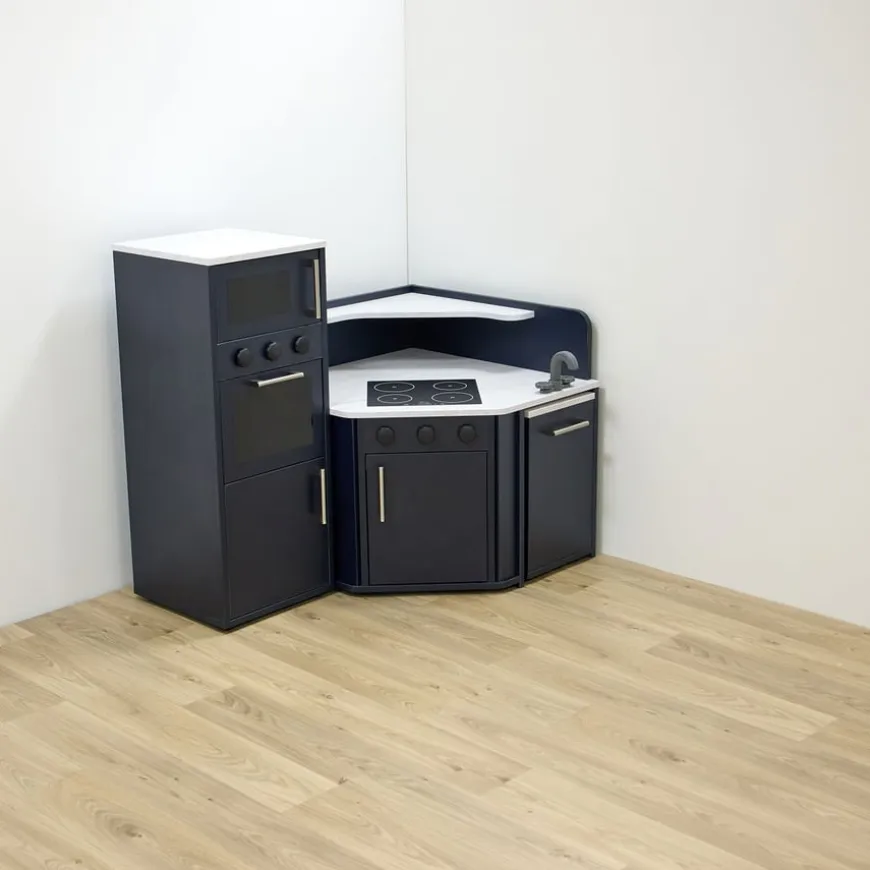 Modern Living Corner Packaway Kitchen Navy