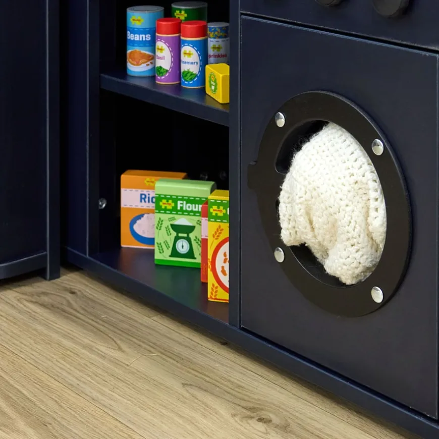 Modern Living Corner Packaway Kitchen Navy