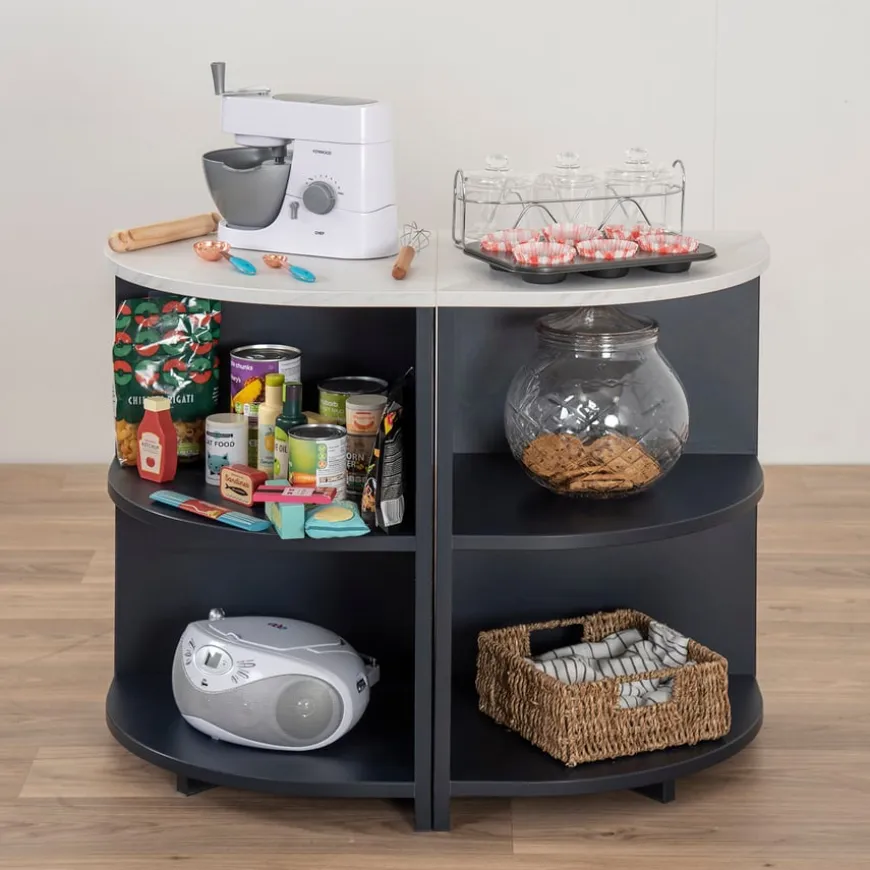Modern Living Kitchen Corner Unit Navy