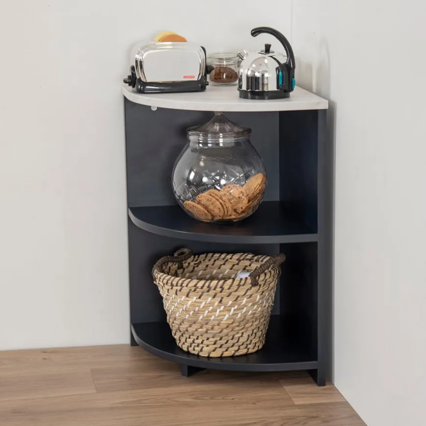 Modern Living Kitchen Corner Unit Navy