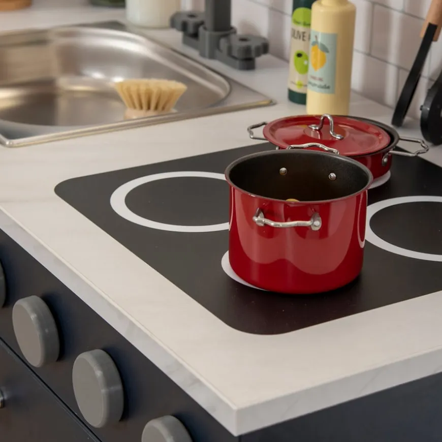 Modern Living Sink and Hob Unit Navy