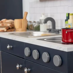 Modern Living Sink and Hob Unit Navy