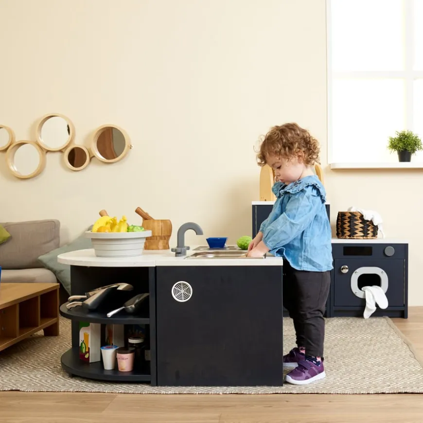 Modern Living Toddler Kitchen Set Navy 5 Piece