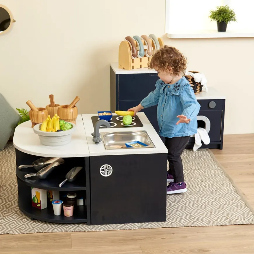 Modern Living Toddler Kitchen Set Navy 5 Piece