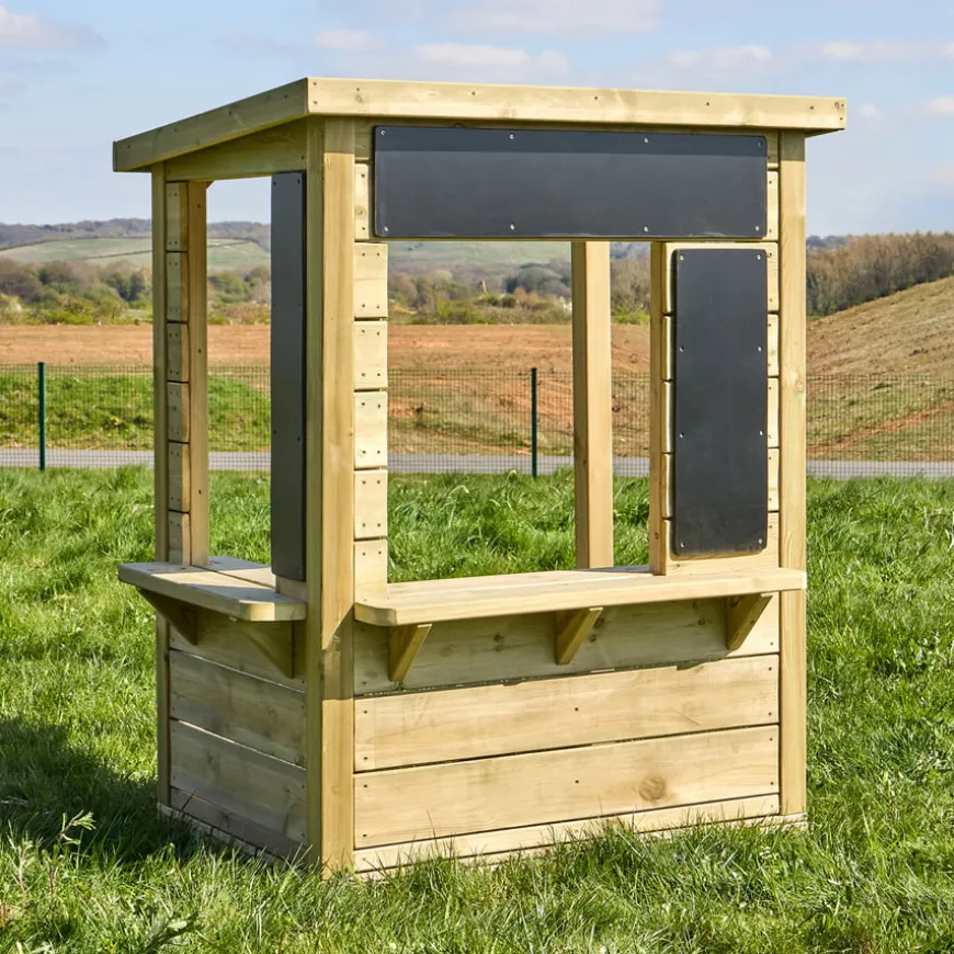 Modern Outdoor Role Play Wooden Kiosk