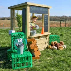 Modern Outdoor Role Play Wooden Kiosk
