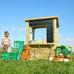 Modern Outdoor Role Play Wooden Kiosk