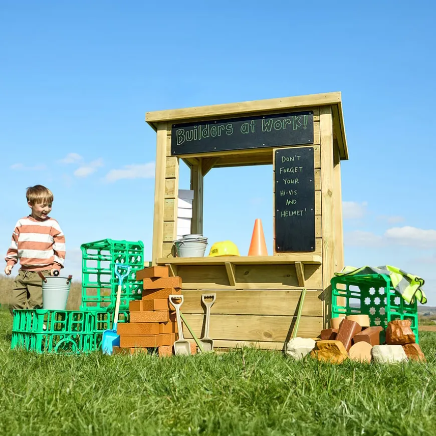 Modern Outdoor Role Play Wooden Kiosk